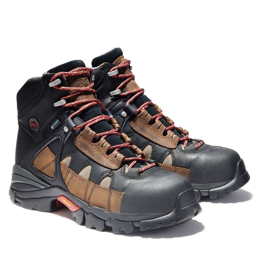 Bocanci De Muncă Timberland Barbati Negrii/Maro - Pro® Hyperion 6\" Alloy Toe - Romania - NSIEHV754